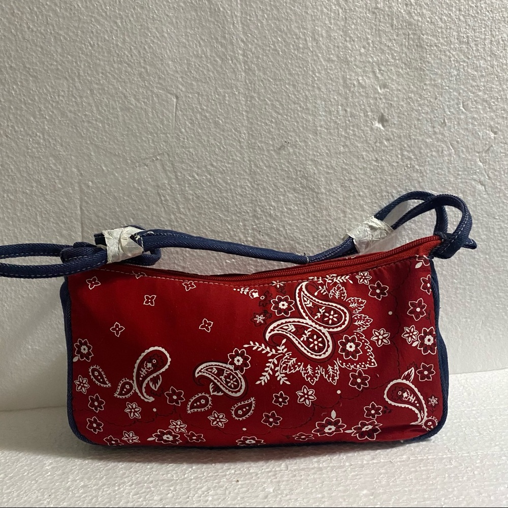 NWOT Small Red White and Blue bandana shoulder bag